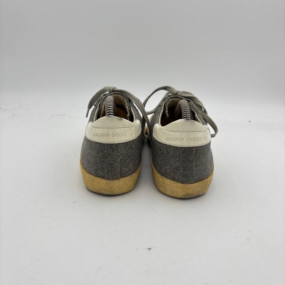 Golden Goose Wool Star Low Distressed Sneakers Shoes Men's Size 42 US 9 - Picture 4 of 10